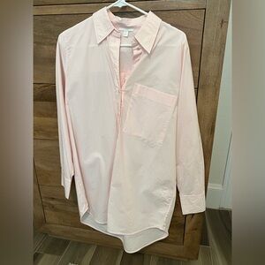 Women’s oversized ladies pink shirt